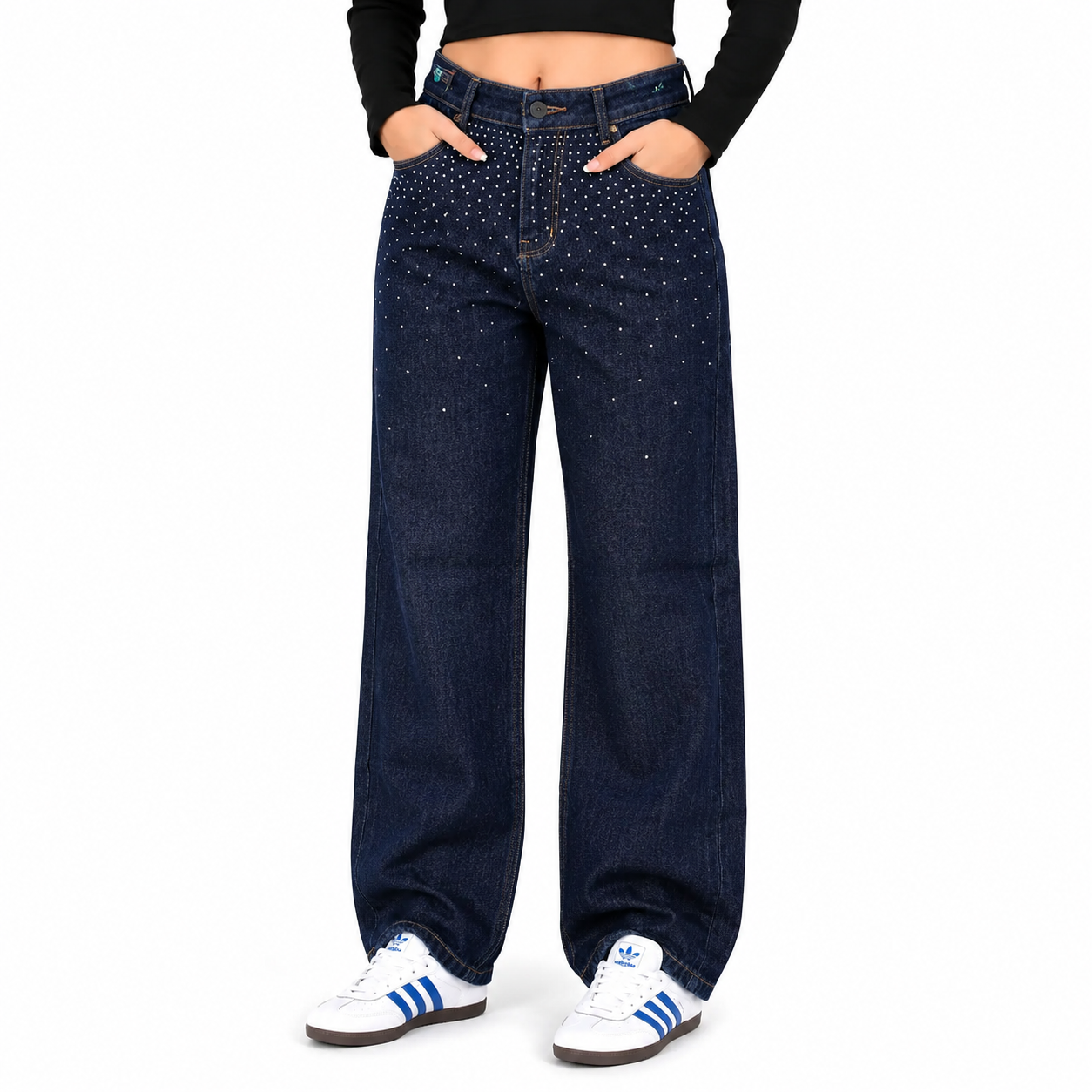 PANTALON PALAZO BRILLO