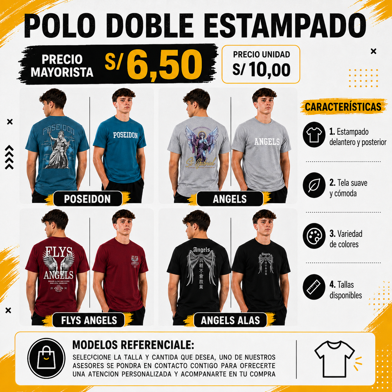 POLO DOBLE ESTAMPADO