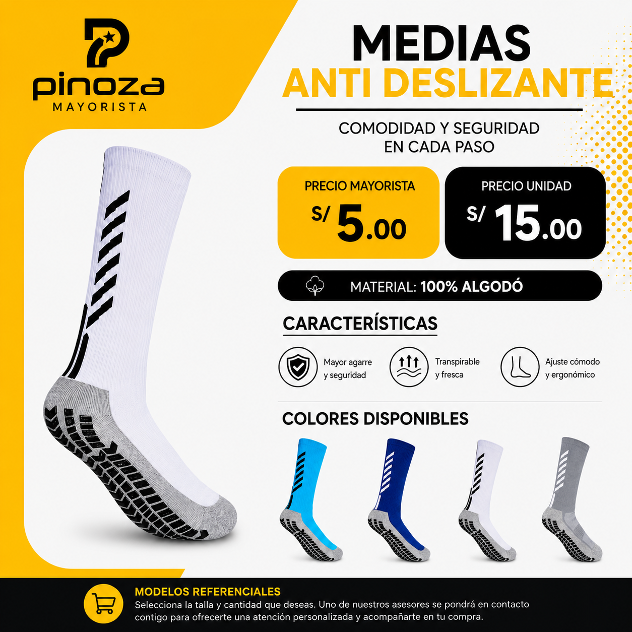 MEDIAS ANTI DESLIZANTE