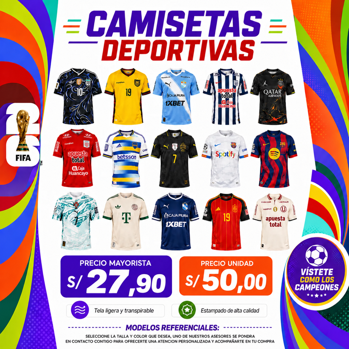 CAMISETAS DEPOTIVAS
