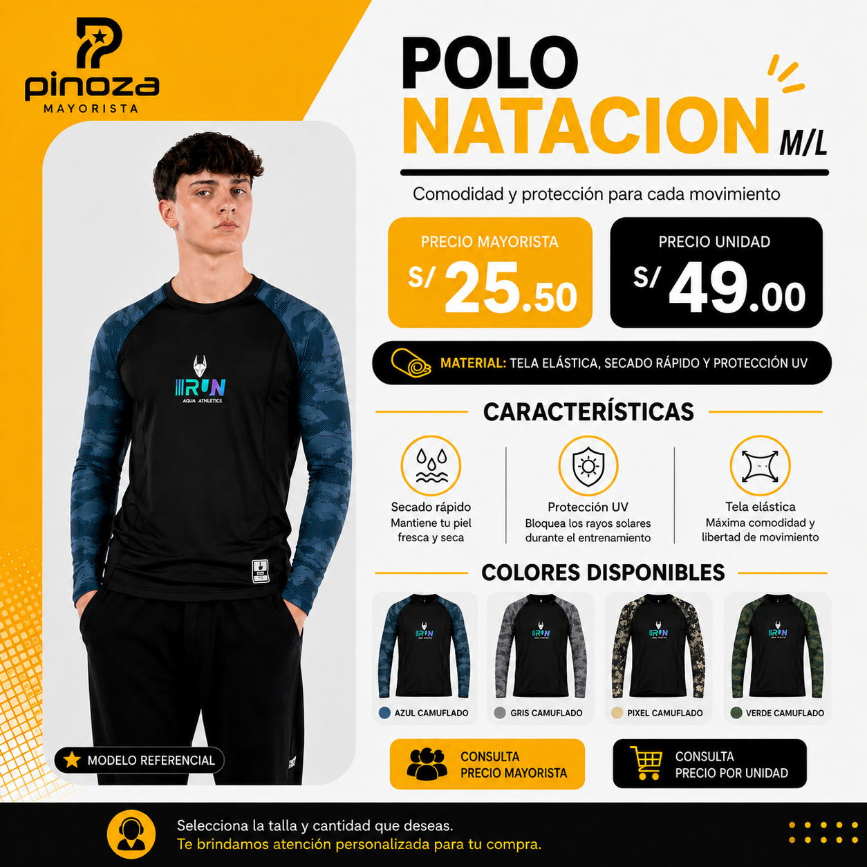 POLO NATACION M/L