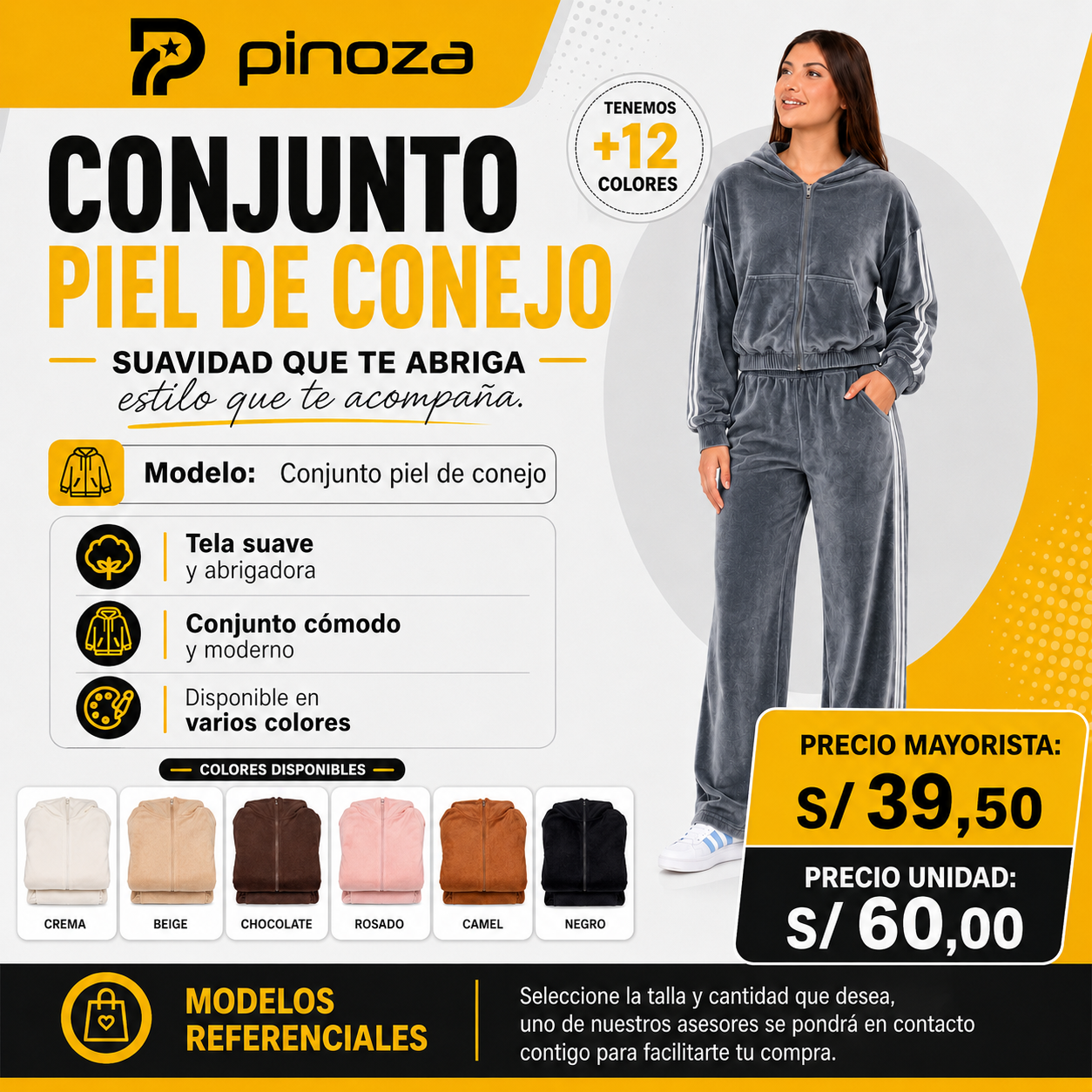 CONJUNTO PIEL DE CONEJO
