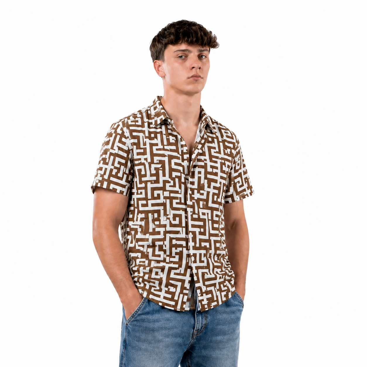 CAMISA ESTAMPADO SEDA F.