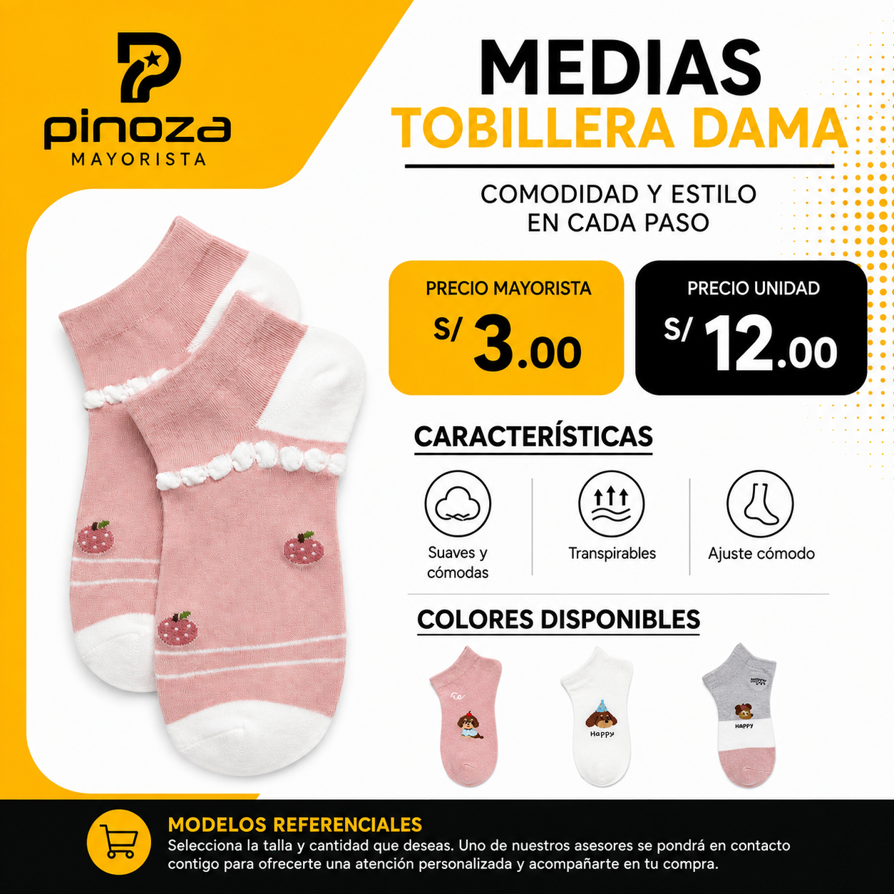 MEDIAS TOBILLERAS DAMA