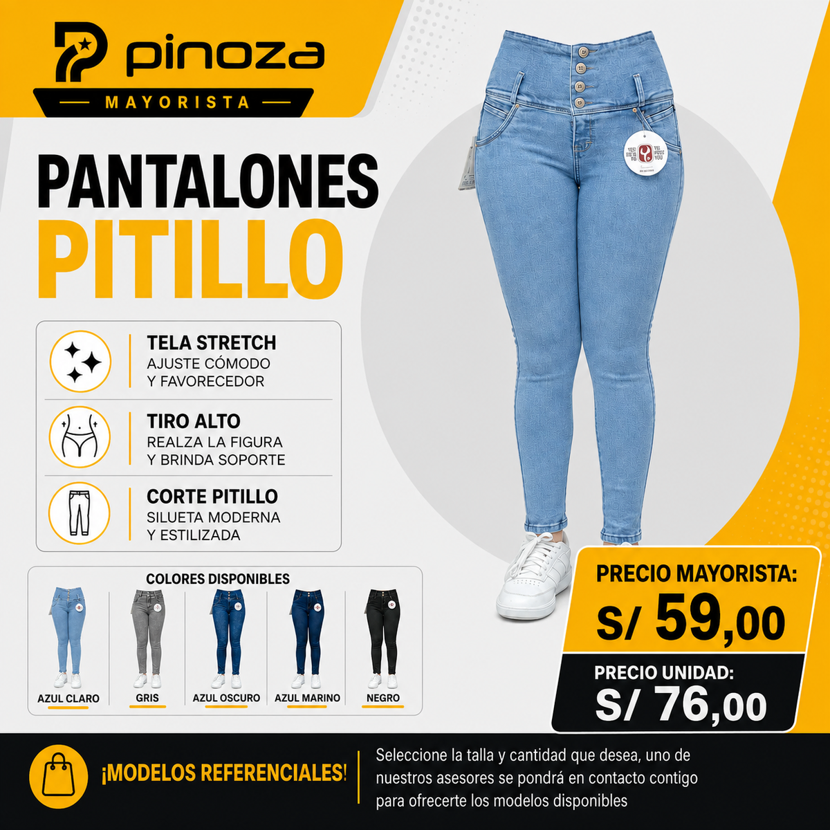 PANTALÓN PITILLO DAMA