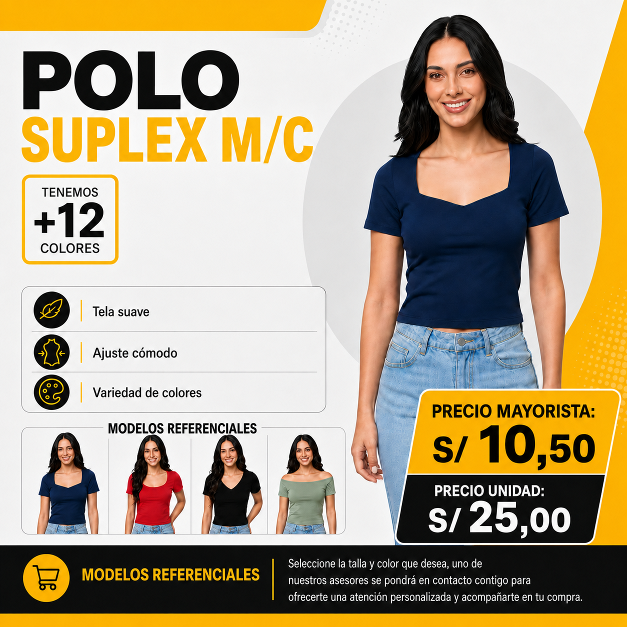 POLO SUPLEX M/C