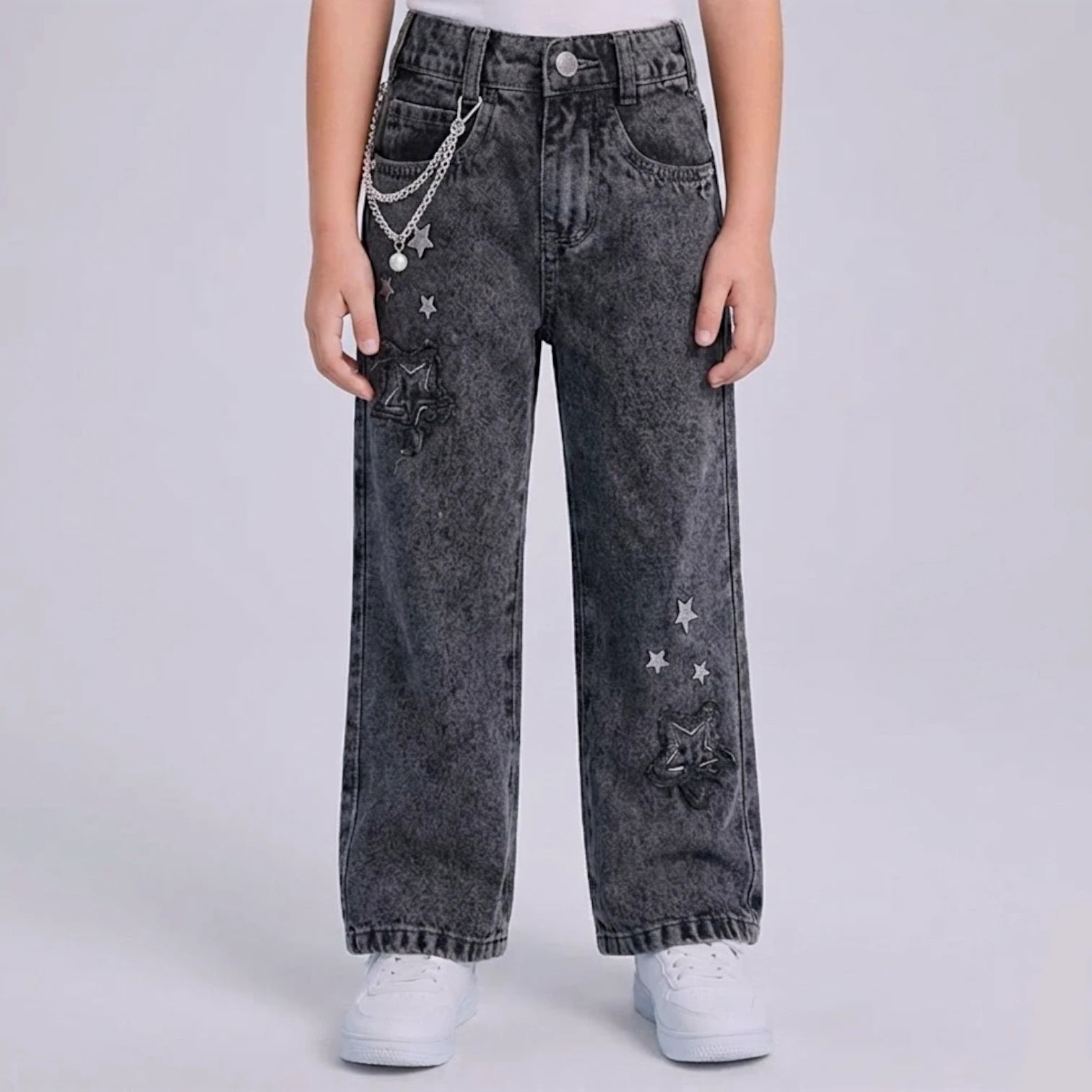 PANTALON JEANS ESTRELLA PALAZO