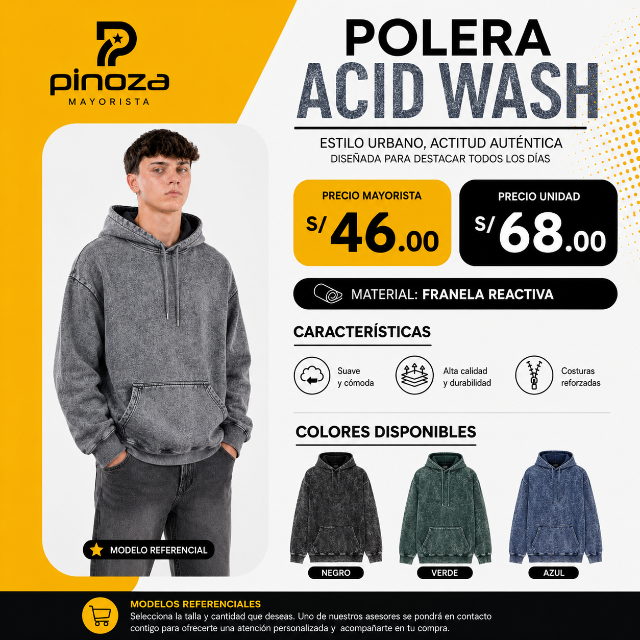 POLERA ACID WASH