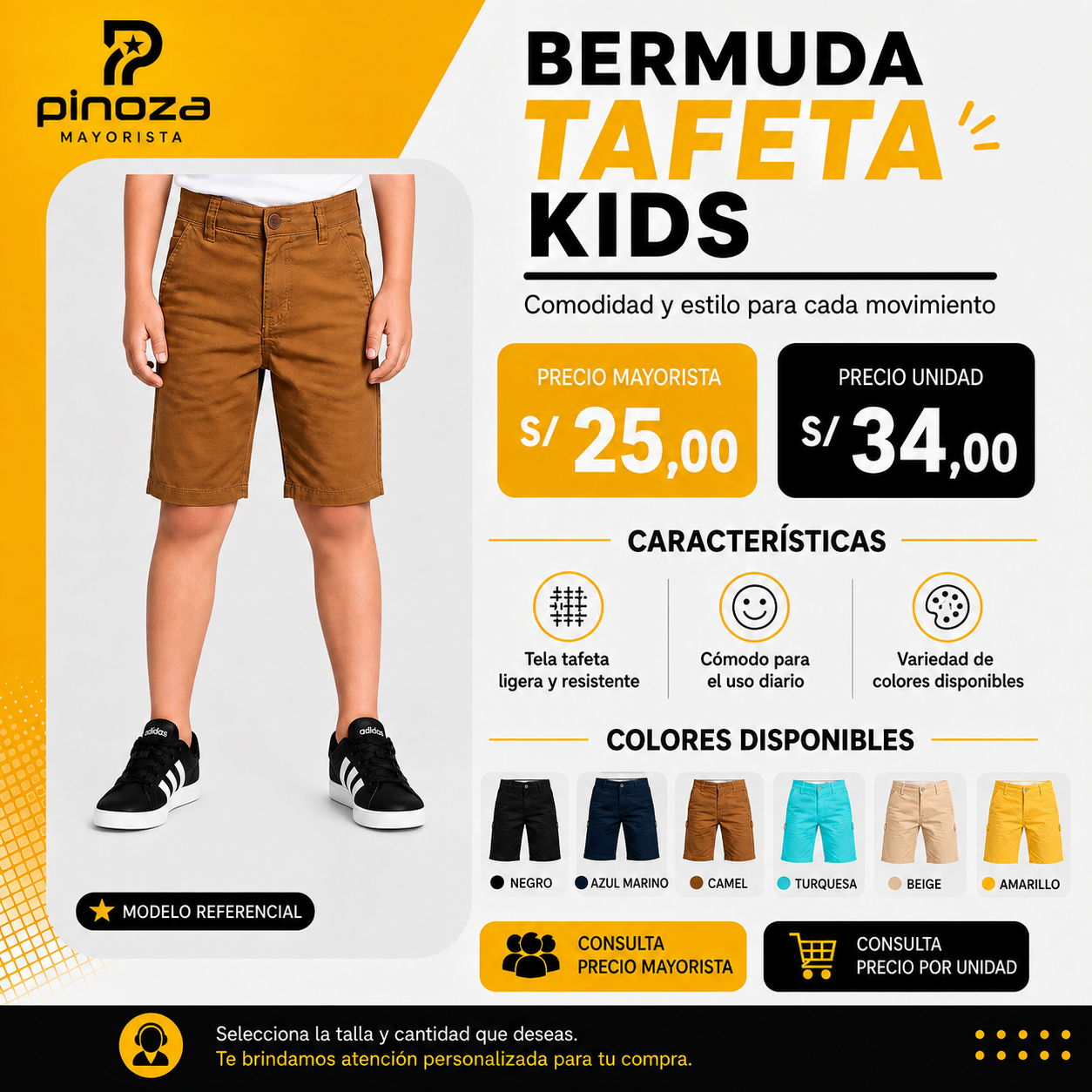 BERMUDA TAFETA KIDS