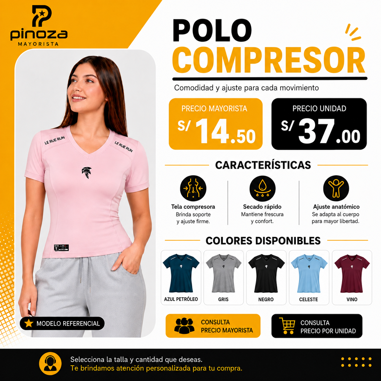 POLO COMPRESOR M/C DAMA